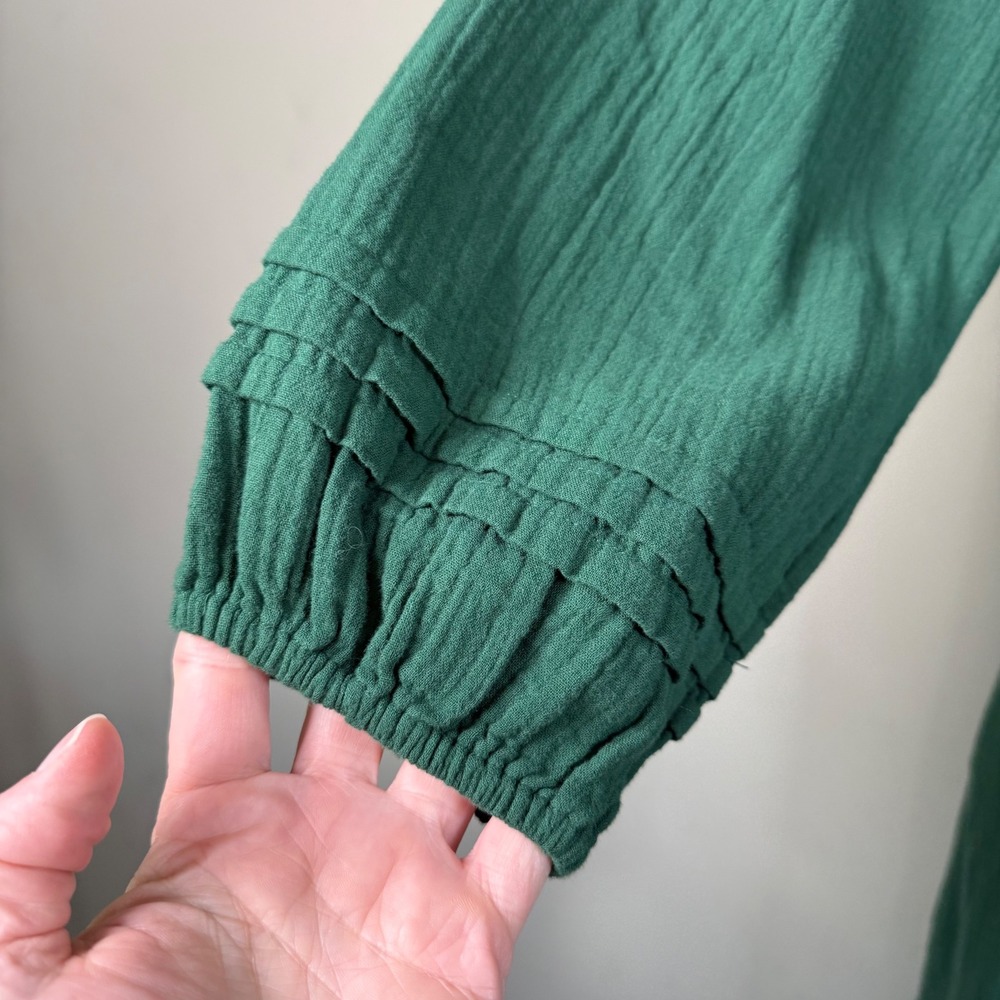 Boden NWT Eve Eden Green Sleeved Double Cloth V-Neck Midi Dress 14R - Picture 8 of 14